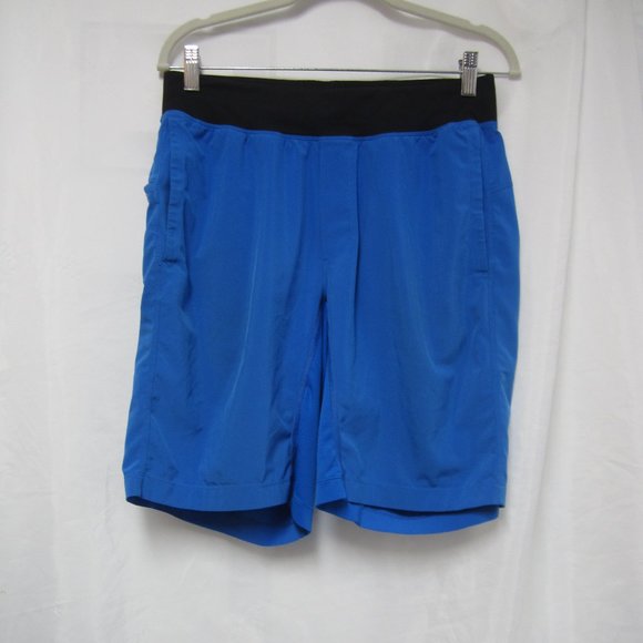 Lululemon M T.H.E Shorts Blue 9.5" Inseam Liner Less - Picture 1 of 8